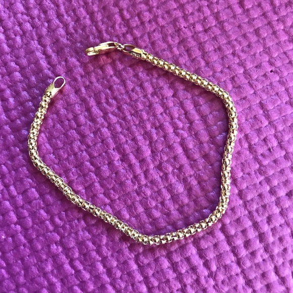 🌷🌷18k Gold Plated Sterling Popcorn Bracelet🌷🌷 - Picture 3 of 5